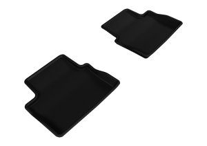 Chevrolet Malibu Floor Mats - Rear - 3D MAXpider - Kagu - Black - `13-`15